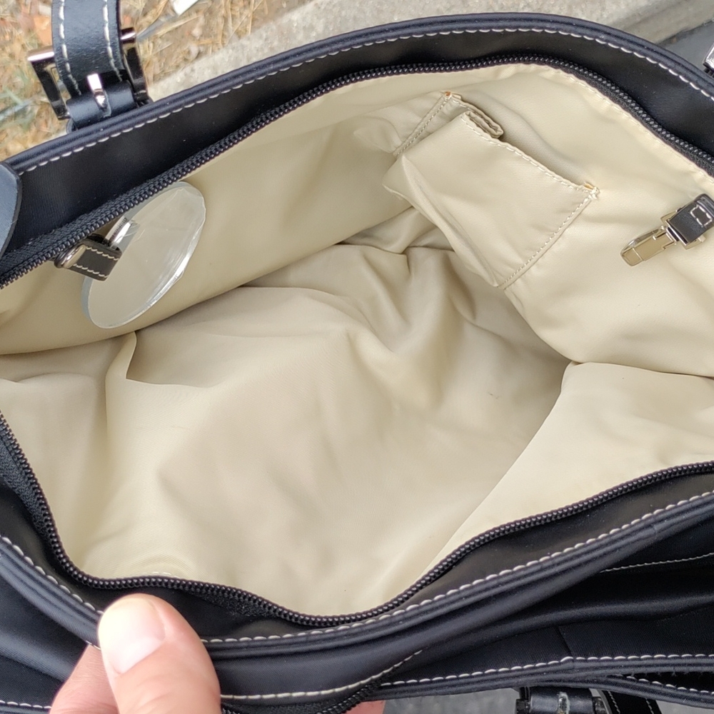 Stork Sak London black diaper bag - Picture 5 of 12